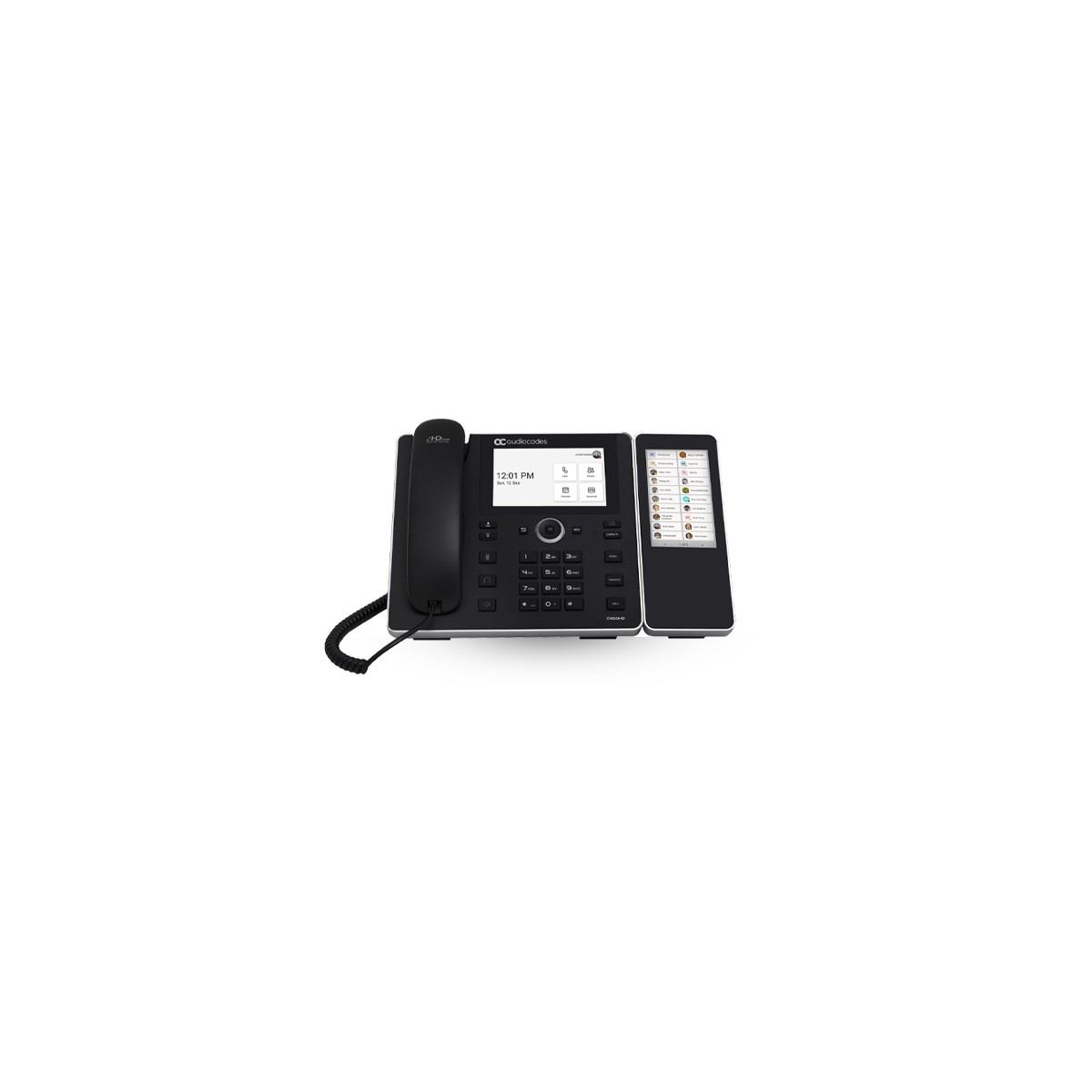 AudioCodes Teams C455HD IP-Phone PoE GbE black with integrated BT and Dual Band - VoIP-Telefon - TCP-IP
