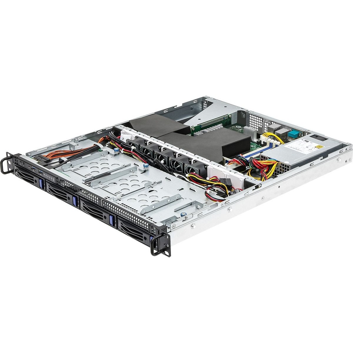 ASRock Case 1U4LW-X570 1U 400W PSU AMD AM4 Ryzen Max.32GB 3.5 2.5HDD PCIe4.0