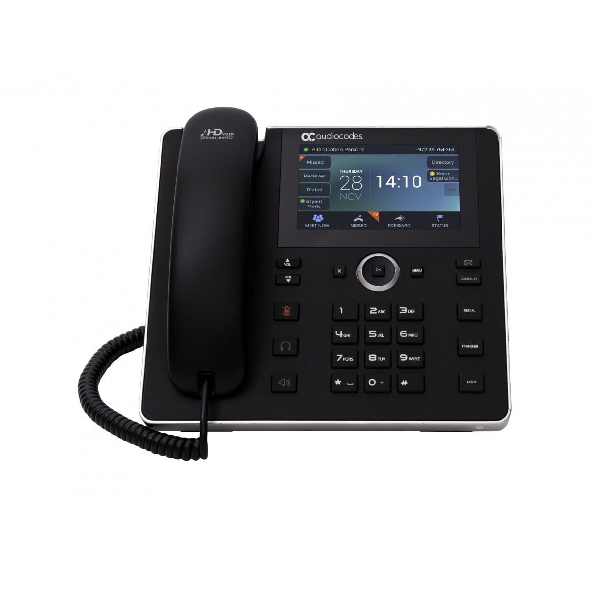 AudioCodes 450HD SIP IP Phone - VoIP-Telefon - SIP, SDP