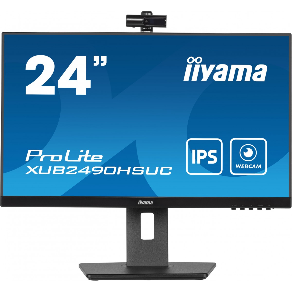 Iiyama TFT XUB2490HSUC 60.4cm Webcam 24-1920x1080-DP-HDMI-VGA-HDCP-USB - Flat Screen - 60.4 cm