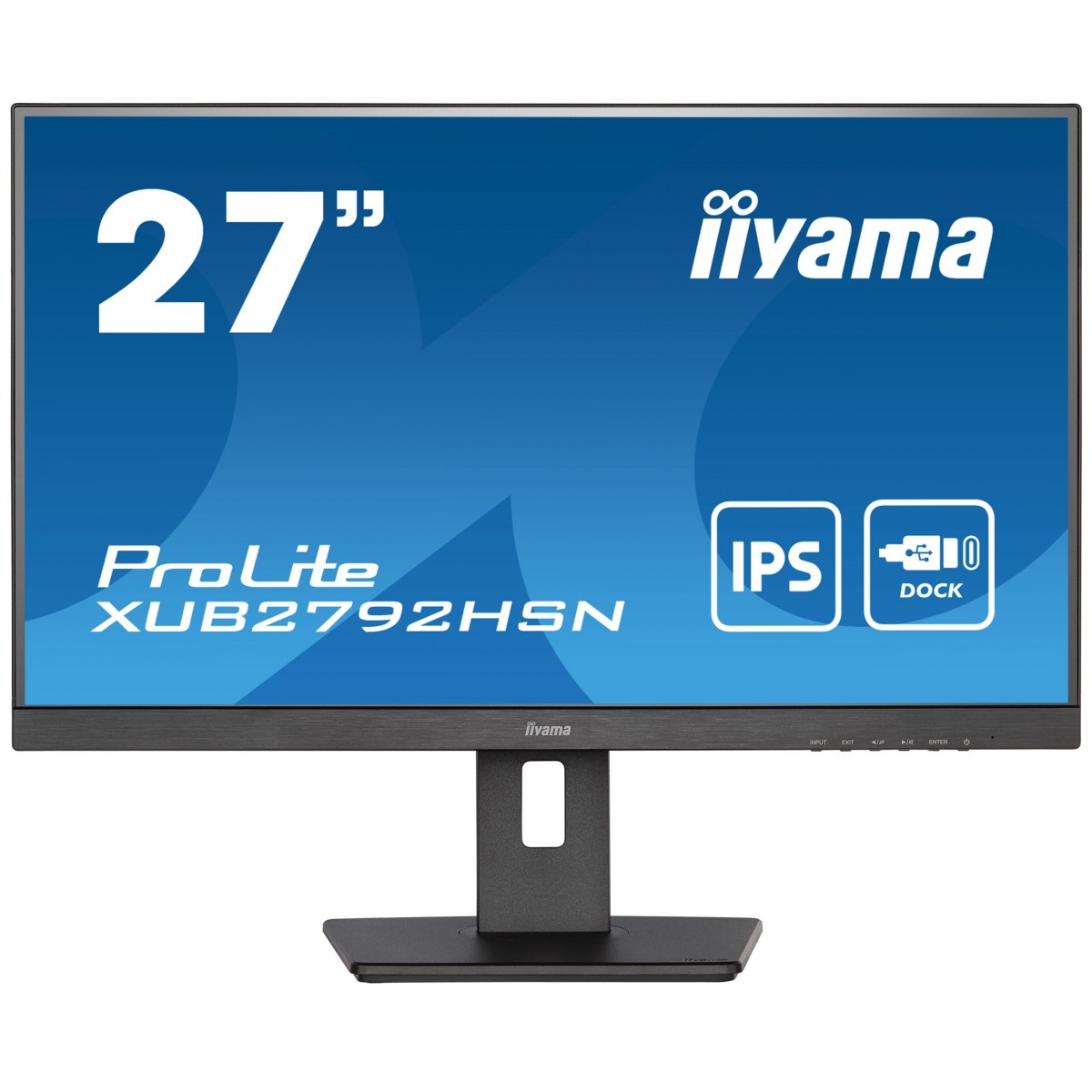 Iiyama 27 L XUB2792HSN-B5 27 FHD Business ETE IPS USB-C Dock - Flat Screen - 68.6 cm