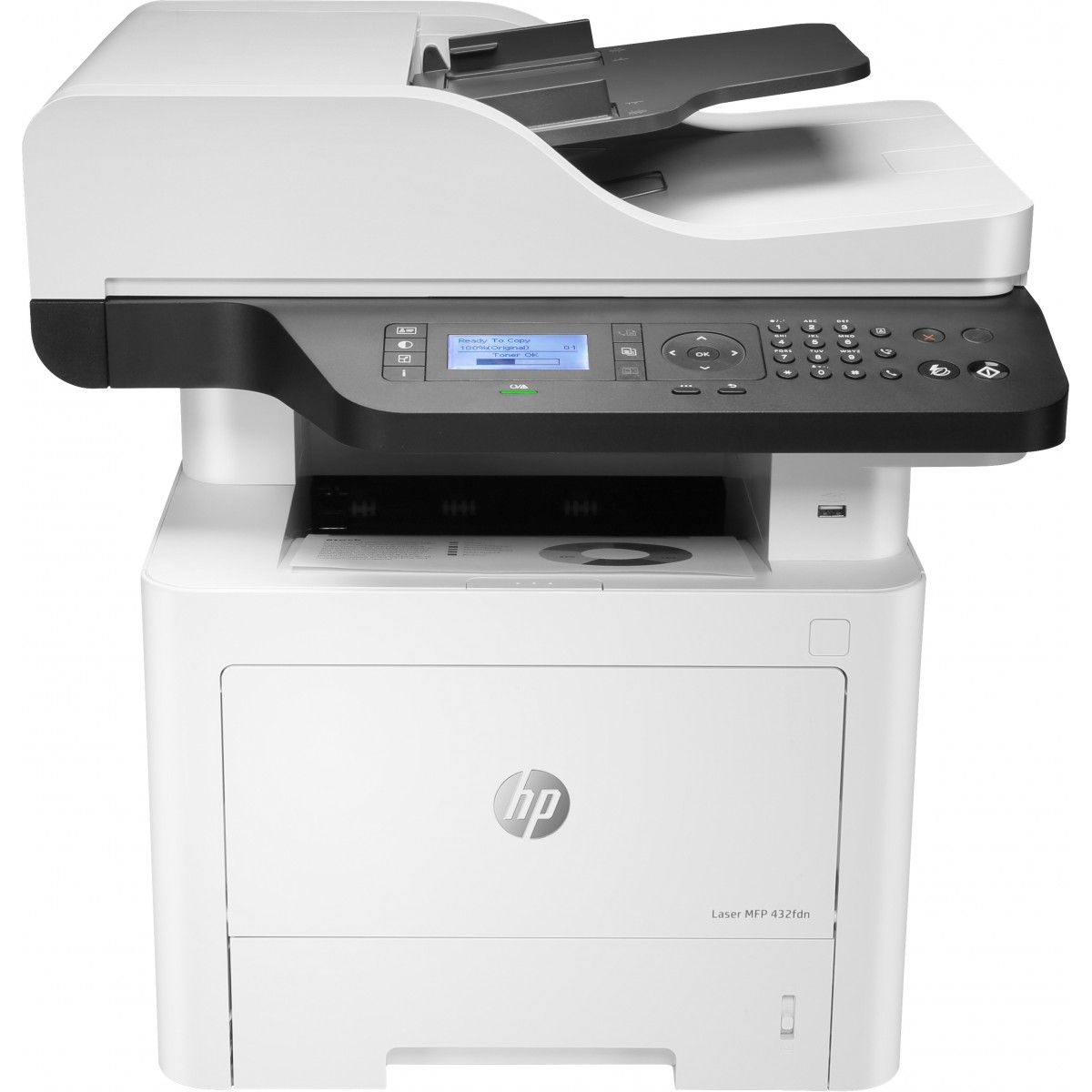 HP Laser 432fdn - Laser - Mono printing - 1200 x 1200 DPI - A4 - Direct printing - Black - White