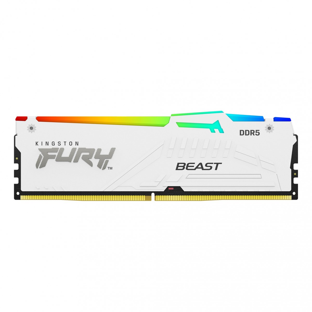 Kingston FURY Beast 32GB DIMM 5200MT-s DDR5 CL40 Kit of 2 White RGB XMP - 32 GB - DIMM