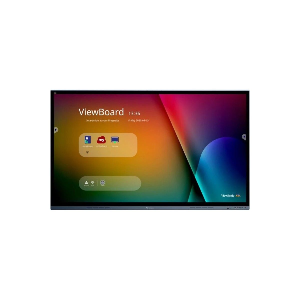 ViewSonic IFP7562 - Interactive flat panel - 189.2 cm (74.5) - 3840 x 2160 pixels
