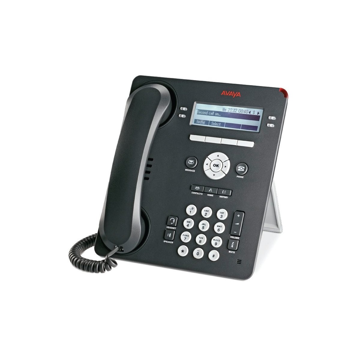 Avaya 9404 Digital Deskphone - IP-Telefon - Holzkohle - Kabelgebundenes Mobilteil - Tisch-Wand - 2 Zeilen - 100 Eintragungen