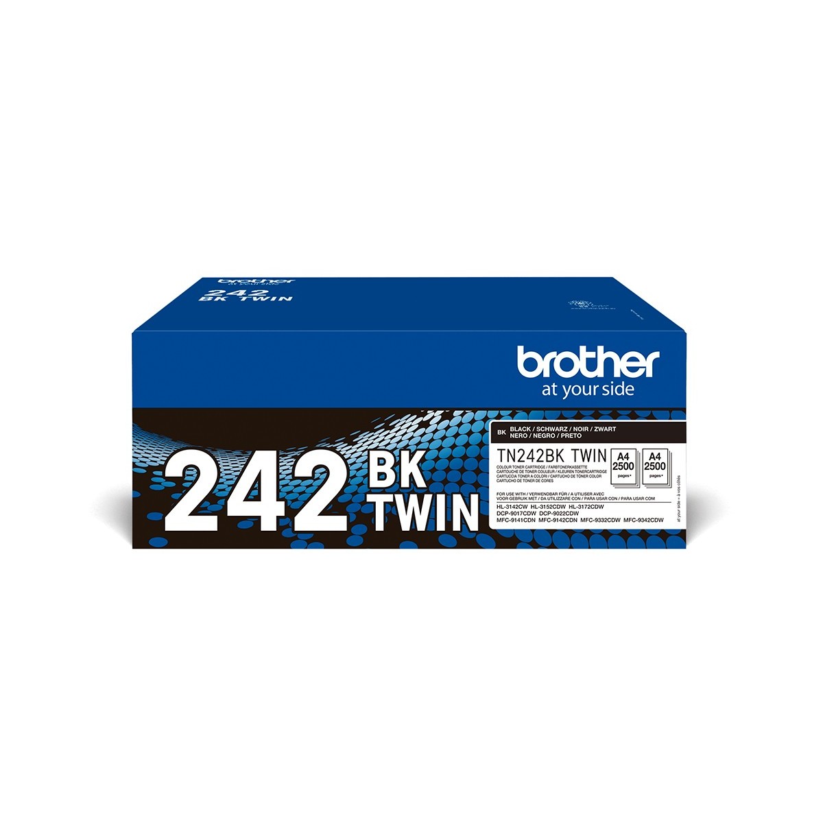 Brother TN242BKTWIN Black Toner Cartridge ISO 2