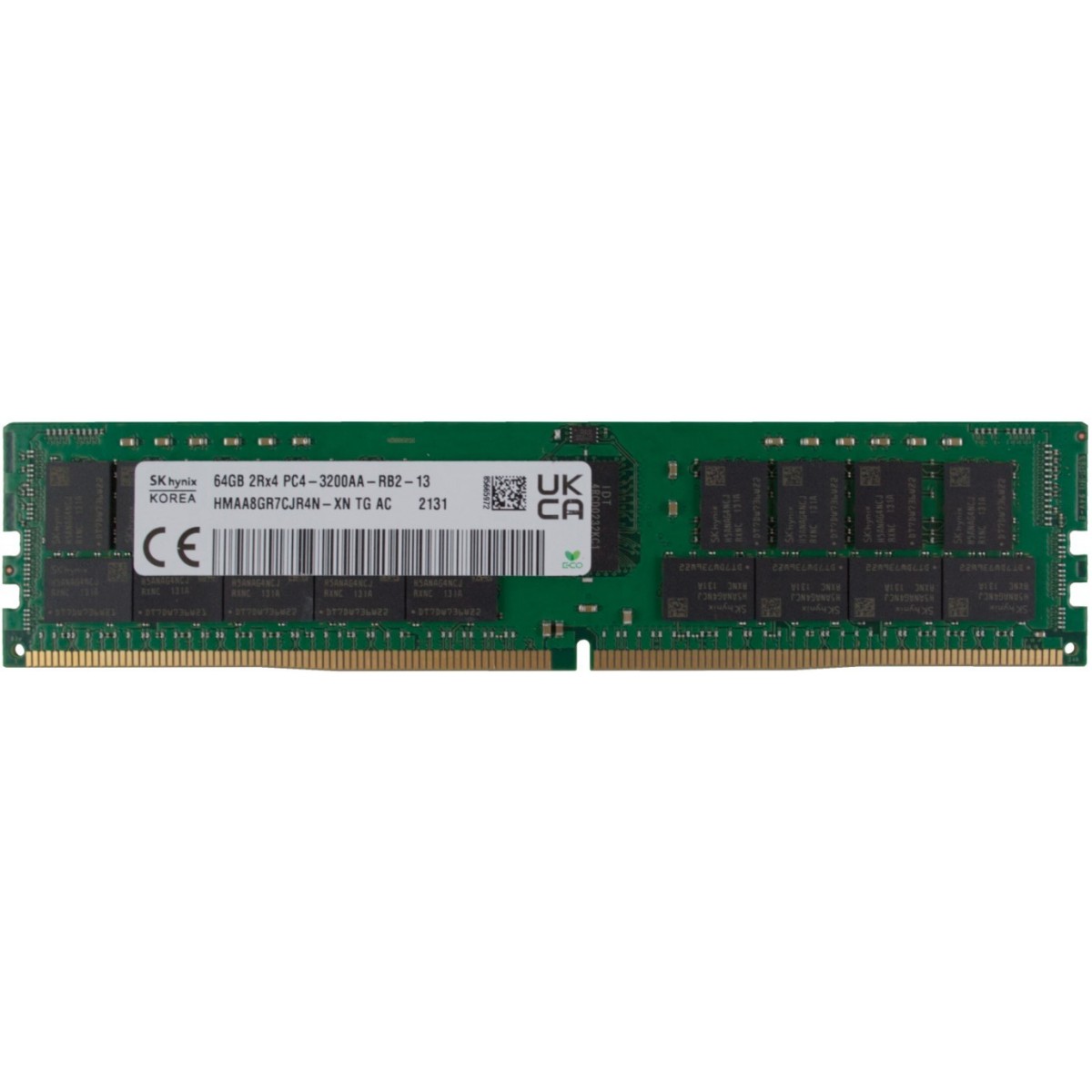 Hynix 64GB (1*64GB) 2RX4 PC4-25600AA-R DDR4-3200MHZ RDIMM - 64 GB - DDR4