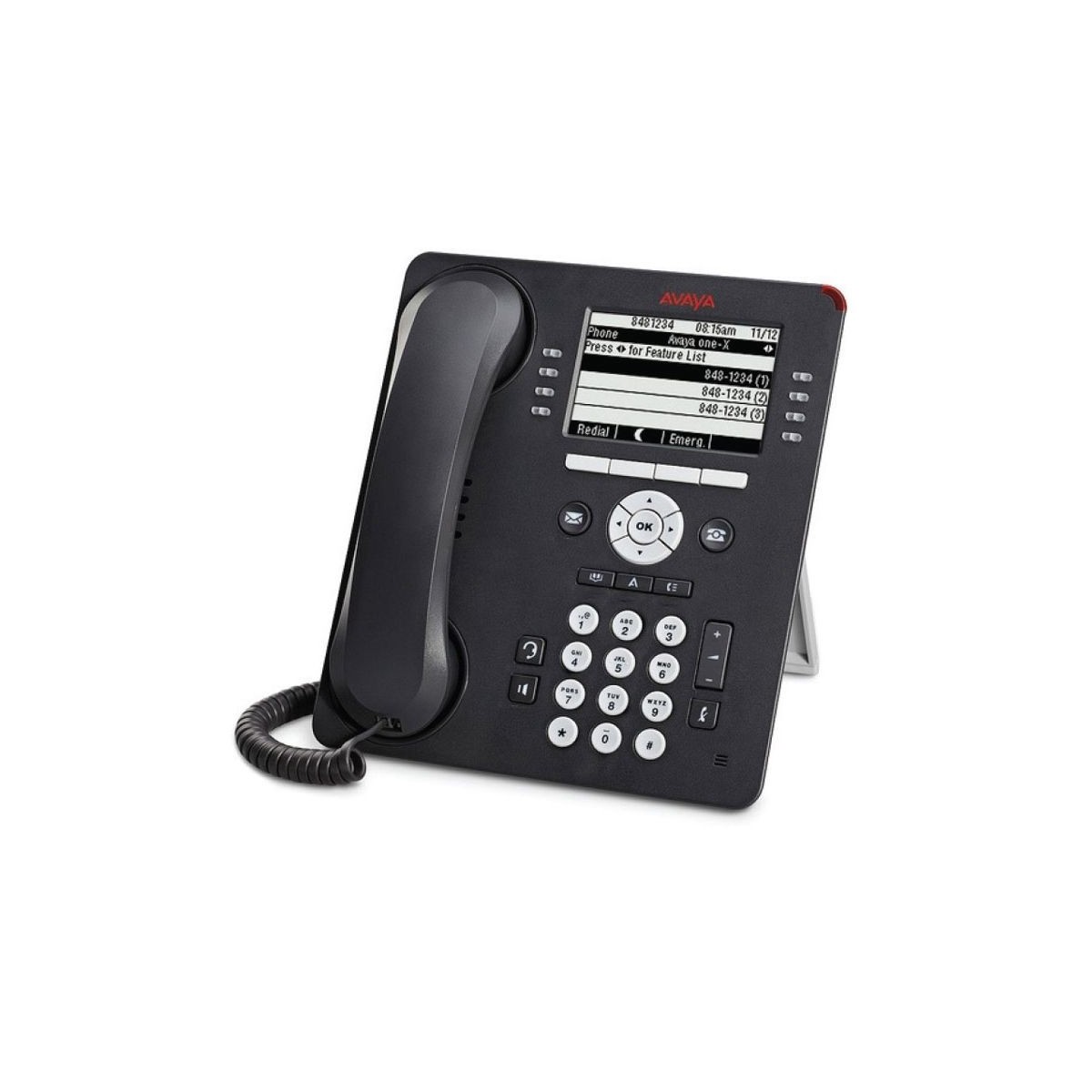 Avaya 9608G - IP-Telefon - Grau - Kabelloses Mobilteil - Tisch-Wand - 8 Zeilen - LCD