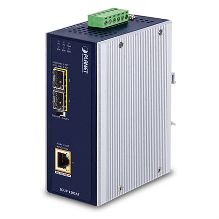 IGUP-1205AT - 1000 Mbit-s - 10Base-T,100Base-T,1000Base-T - 1000Base-BX,1000Base-LX,1000Base-SX - IEEE 802.3,IEEE 802.3ab,IEEE 8