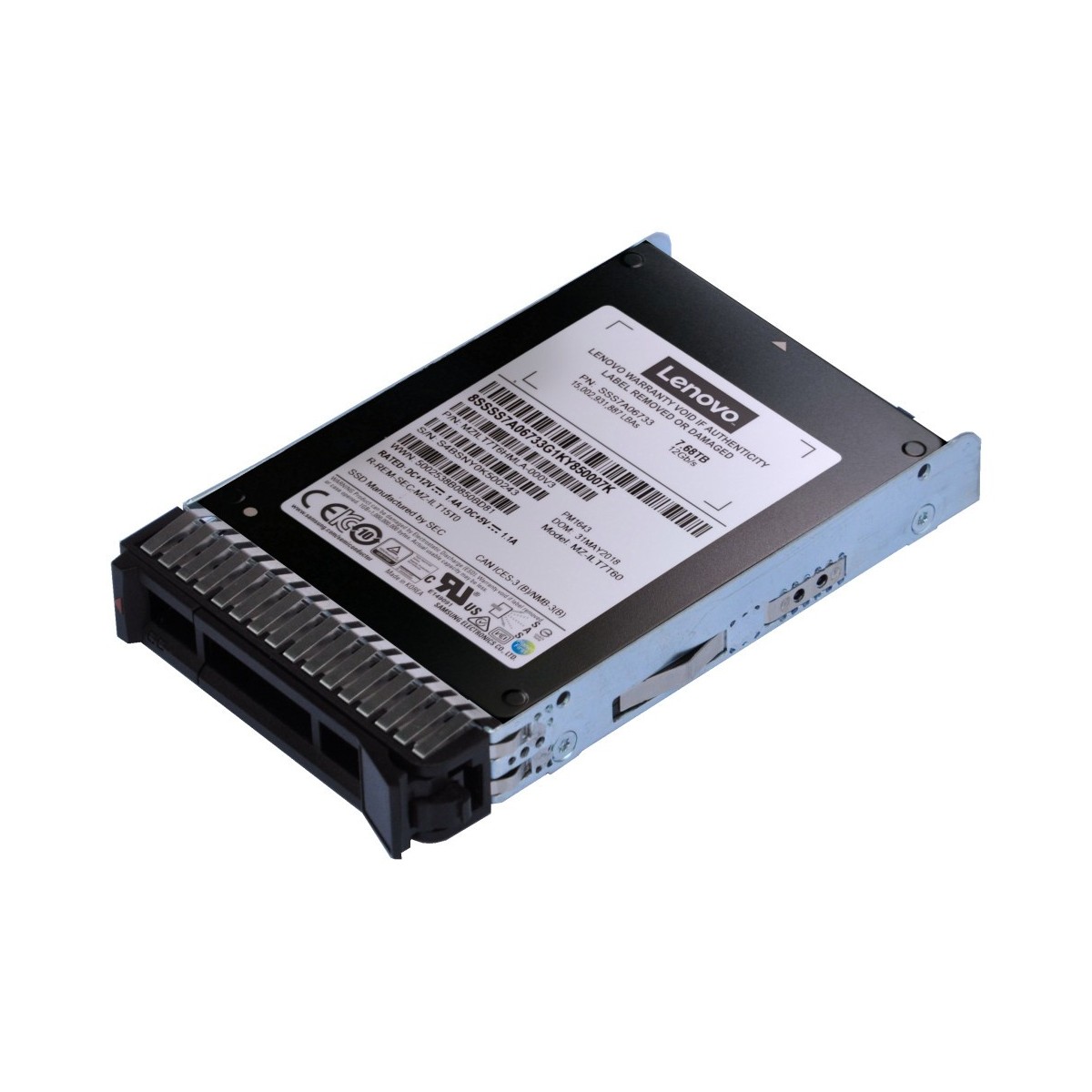Lenovo ThinkSystem 2.5 PM1643a 7.68TB Entry - Solid State Disk - Serial Attached SCSI (SAS)