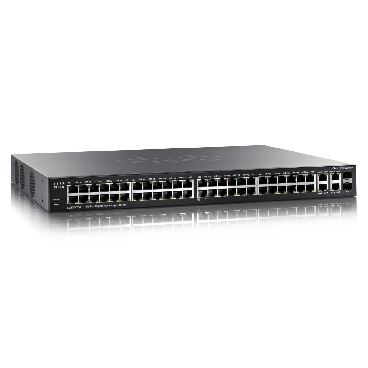 Cisco SG300-52MP 52-port Gigabit Max-PoE Managed Switch New in
