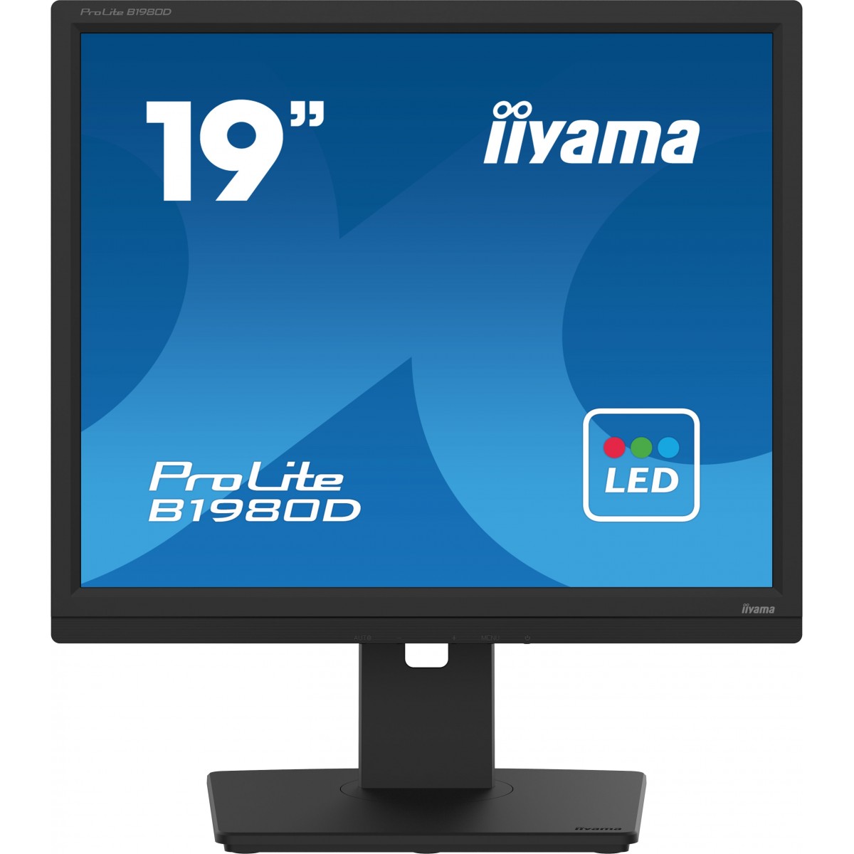 Iiyama 48.0cm 19 B1980D-B5 5 4 VGA+DVI Lift black retail - Flat Screen - 48 cm