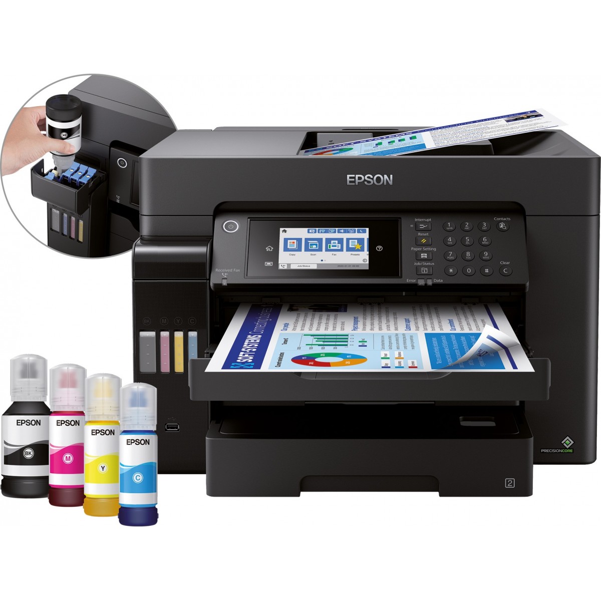 Epson EcoTank ET-16600 - Inkjet - Colour printing - 4800 x 2400 DPI - A3+ - Direct printing - Black