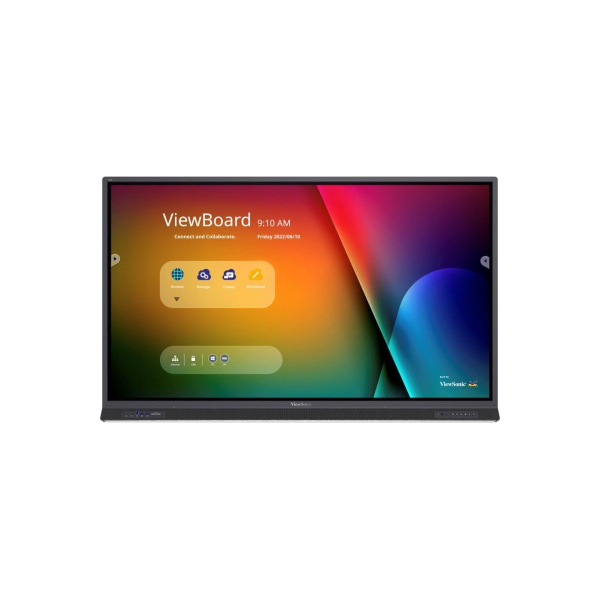 ViewSonic ViewBoard 52serie touchscreen 75 UHD Android 9.0 IR 400 nits USB-C DP 2x20W+ sub
