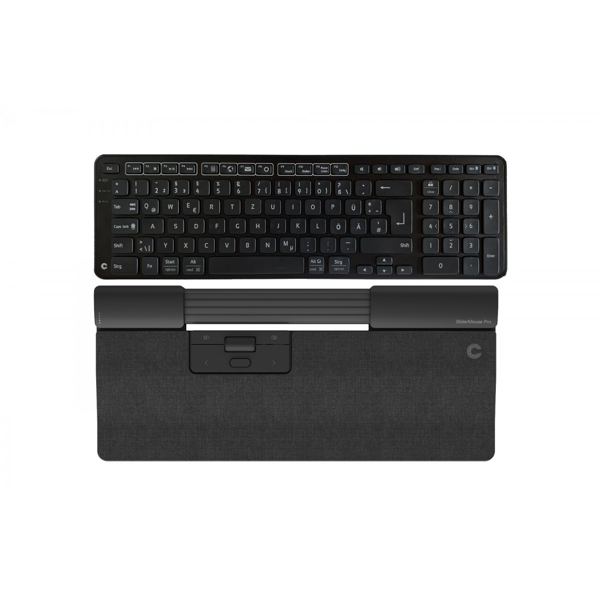 Contour SliderMouse Pro Regular Dark Grey+ Balance Keyboard BK - Wireless - PC 