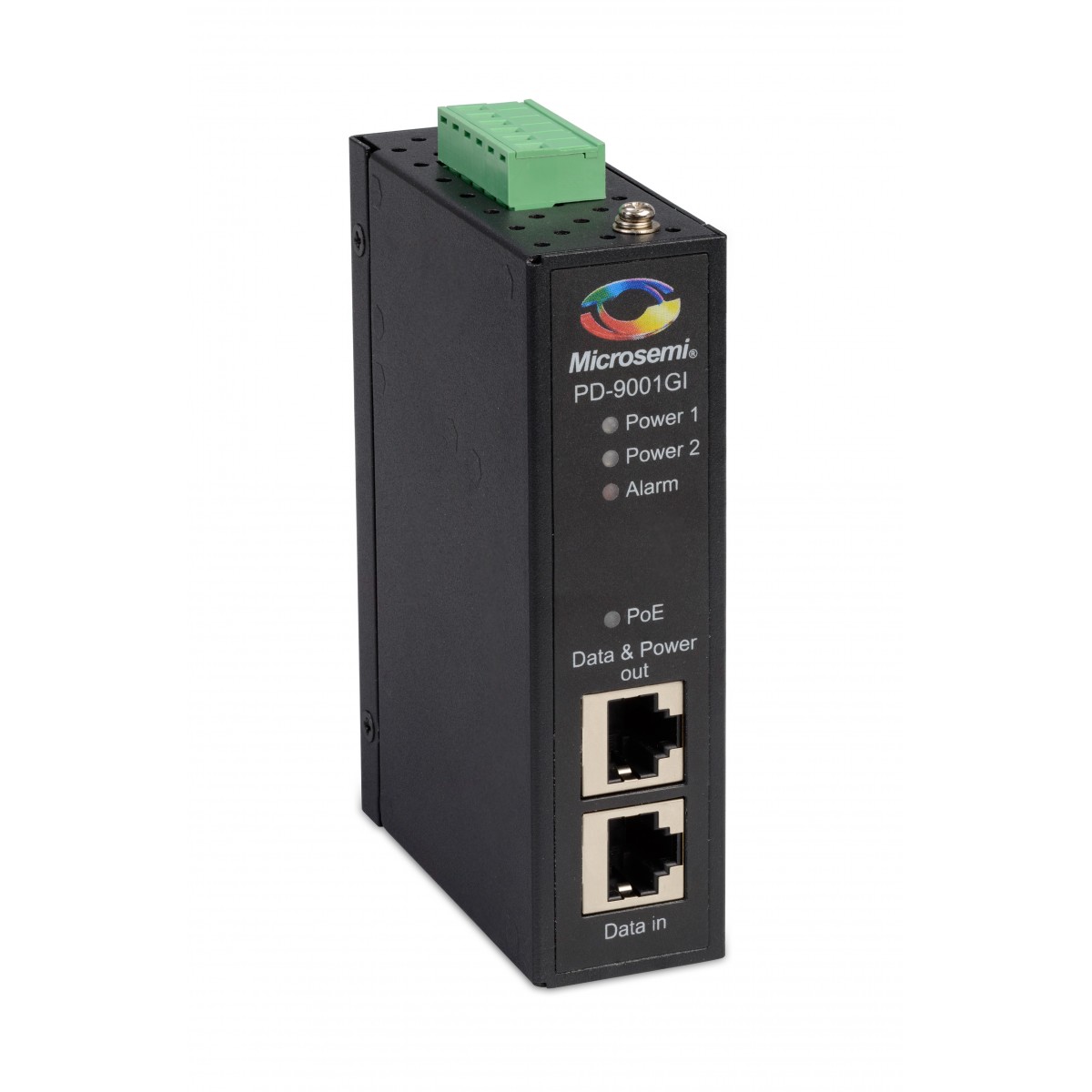 Microchip Technology PD-9001GI/DC - Gigabit Ethernet - 10,100,1000 Mbit/s - IEEE 802.3at - Black - EN50522 Class A - EN55024 - U