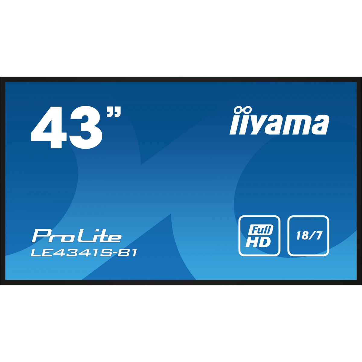 Iiyama 108cm 42.5 LE4341S-B1 16 9 3xHDMI+USB IPS bl retail - 108 cm - 43
