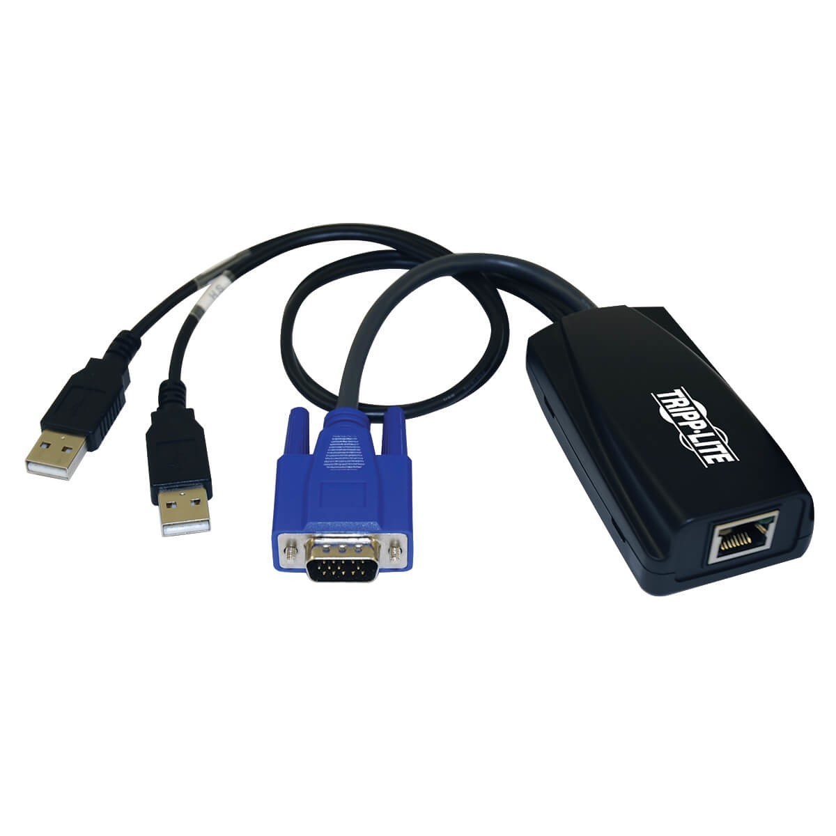 Eaton Tripp Lite B078-101-USB2 NetCommander USB Server Interface Unit (SIU) with Virtual Media up to 12Mbps - HD15 - 2x USB A - 