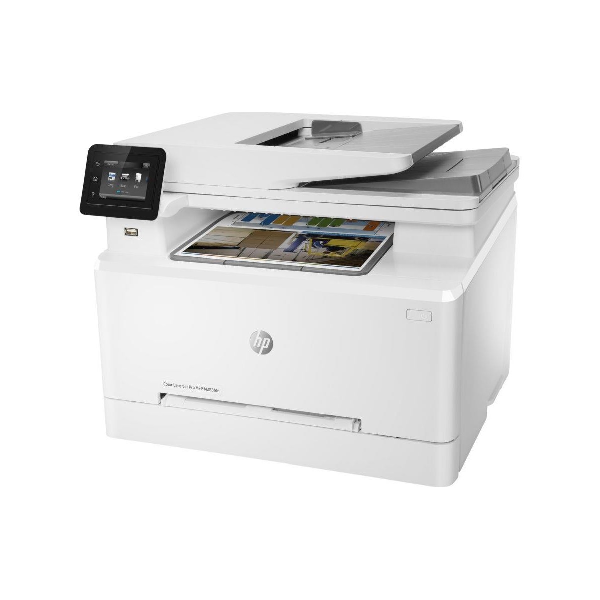 HP Color LaserJet Pro MFP M283fdn - Print - Copy - Scan - Fax - Front-facing USB printing Scan to email Two-sided printing 50-sh