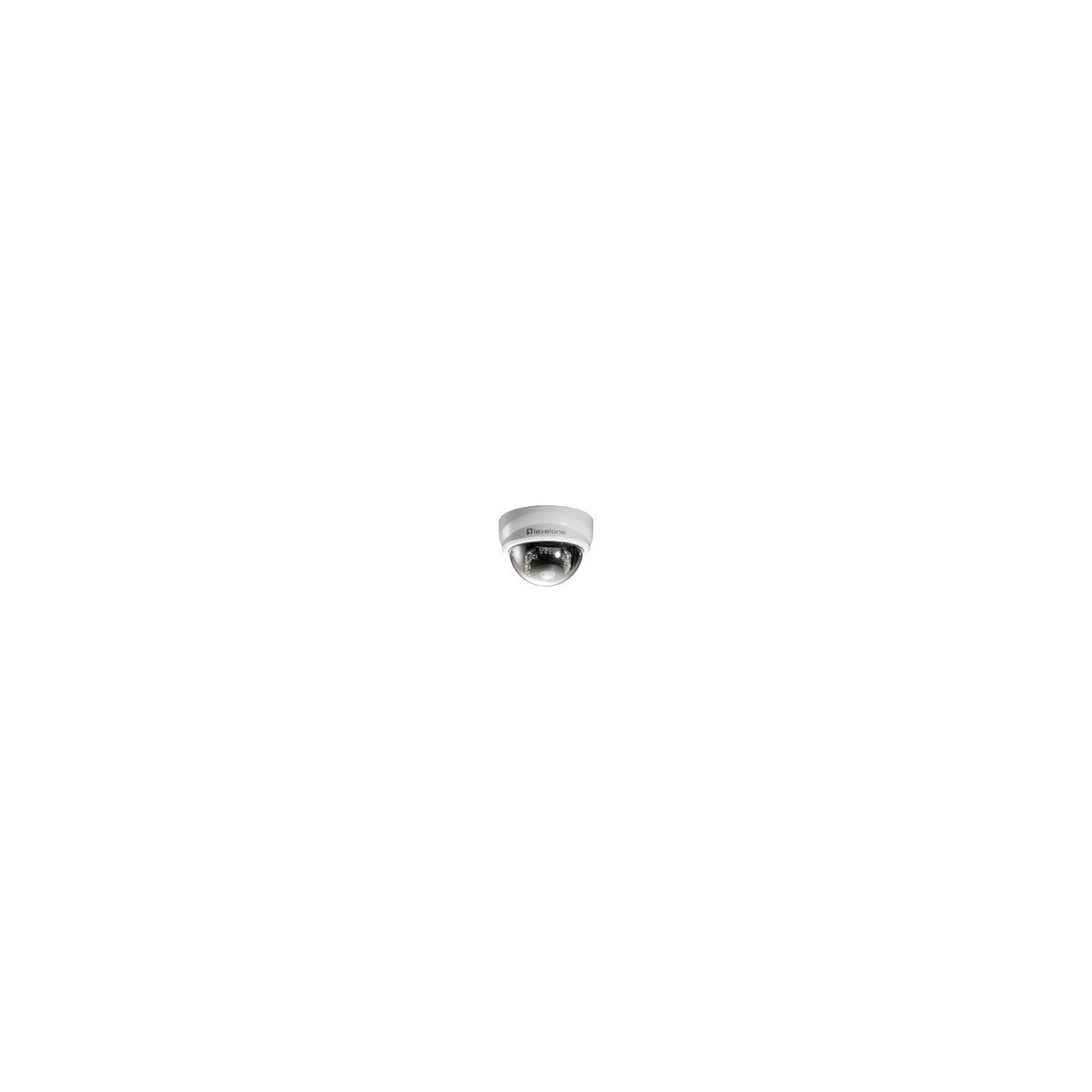 LevelOne Fixed Dome IP Network Camera - 2-Megapixel - 802.3af PoE - IR LEDs - IP security camera - Indoor  outdoor - Wired - CE 