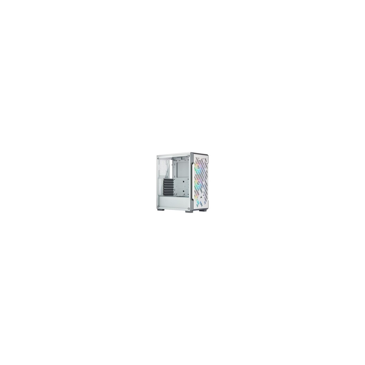 Corsair iCUE 220T RGB Airflow - Midi Tower - PC - White - ATX - micro ATX - Mini-ITX - Steel - Tempered glass - Gaming