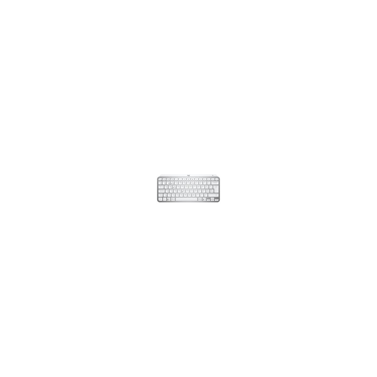Logitech MX Keys Mini Minimalist Wireless Illuminated Keyboard - Mini - RF Wireless + Bluetooth - QWERTZ - LED - Grey