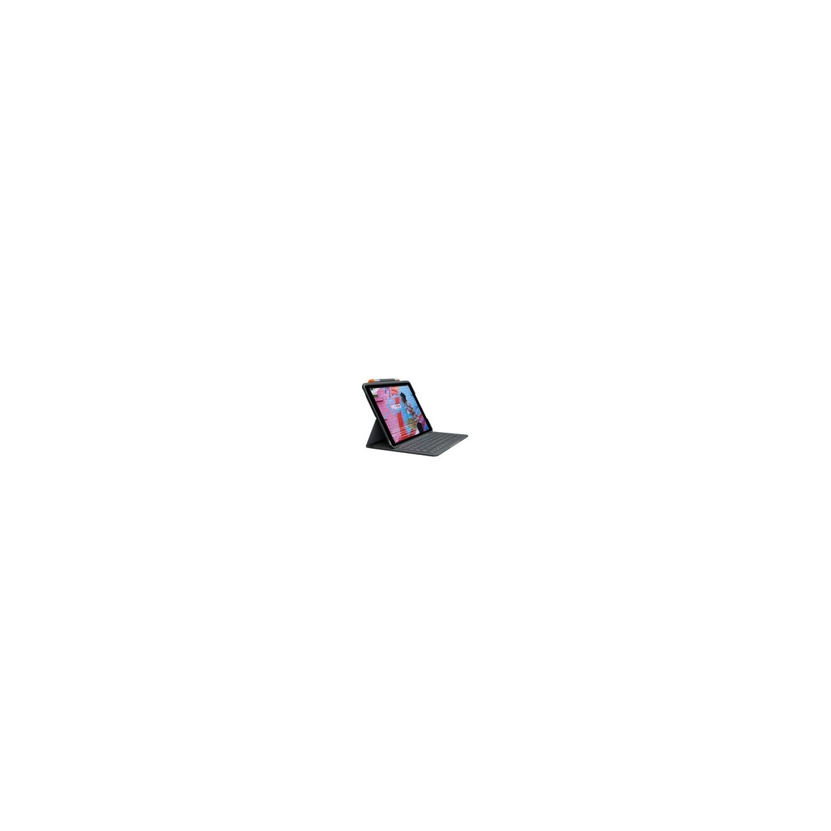 Logitech Slim Folio for iPad (7th - 8th -  9th generation) - QWERTY - UK English - 1.7 cm - 1.5 mm - Apple - iPad (7th Gen)