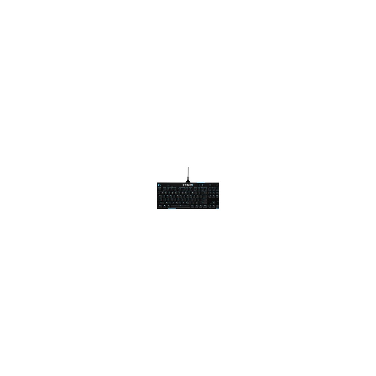 Logitech G G PRO X Mechanical Gaming Keyboard - Tenkeyless (80 - 87%) - USB - Mechanical - RGB LED - Black - Blue - White