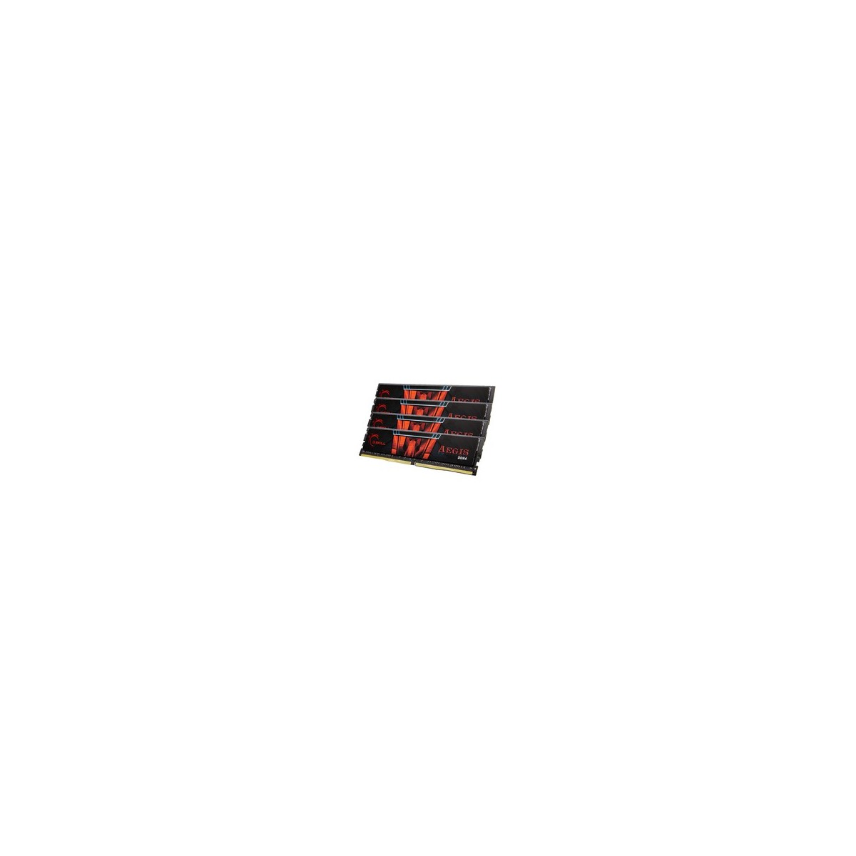 G.Skill 64GB DDR4-2400 - 64 GB - 4 x 16 GB - DDR4 - 2400 MHz - 288-pin DIMM - Black - Red