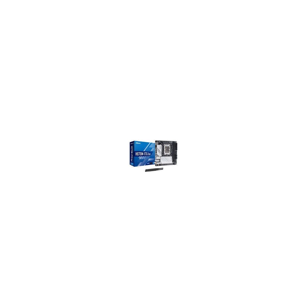 ASRock H670M-ITX-ax - Intel - LGA 1700 - Intel® Celeron® - Intel® Core™ i3 - Intel® Core™ i5 - Intel® Core™ i7 - Intel® Core™ i9