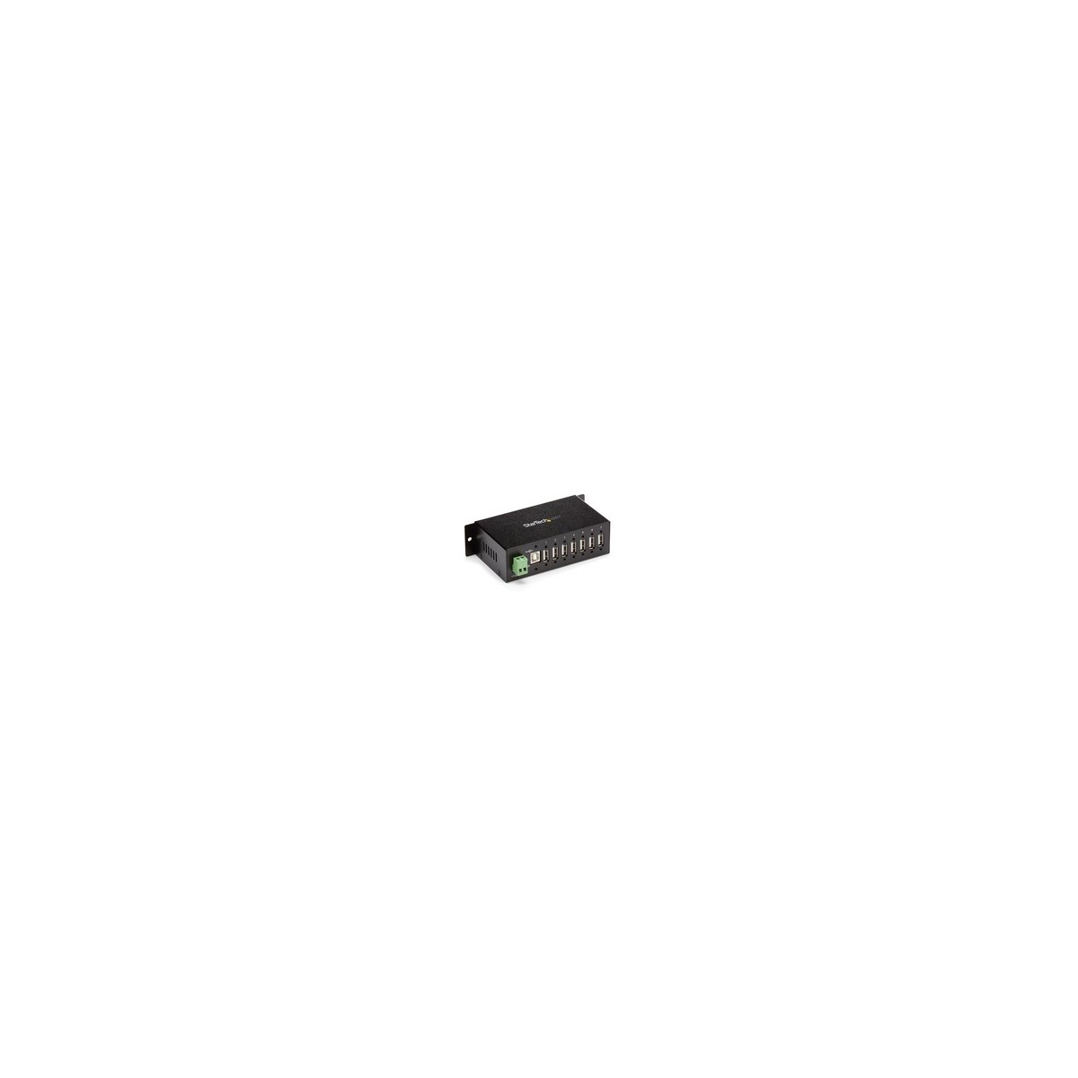 StarTech.com 7-Port Industrial USB 2.0 Hub with ESD  350W Surge Protection - USB 2.0 Type-B - USB 2.0 - 480 Mbit-s - Black - Ste