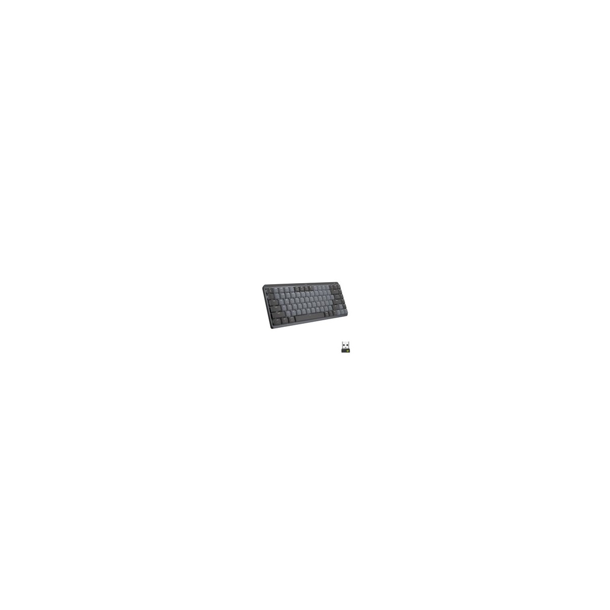 Logitech MX Mechanical Mini Minimalist Wireless Illuminated Keyboard - Tenkeyless (80 - 87%) - RF Wireless + Bluetooth - Mechani