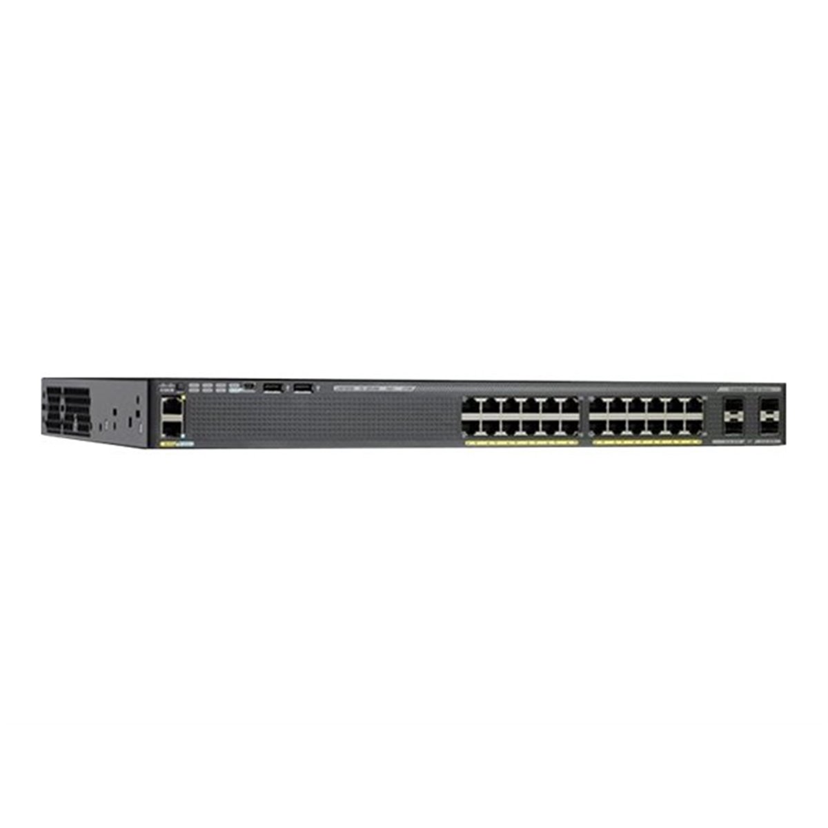 Cisco Catalyst 2960X-24PS-L 24 Ports Manageable Ethernet Switch - 2 Layer Supported - PoE Ports - 1U High - Rack-mountable, Desk