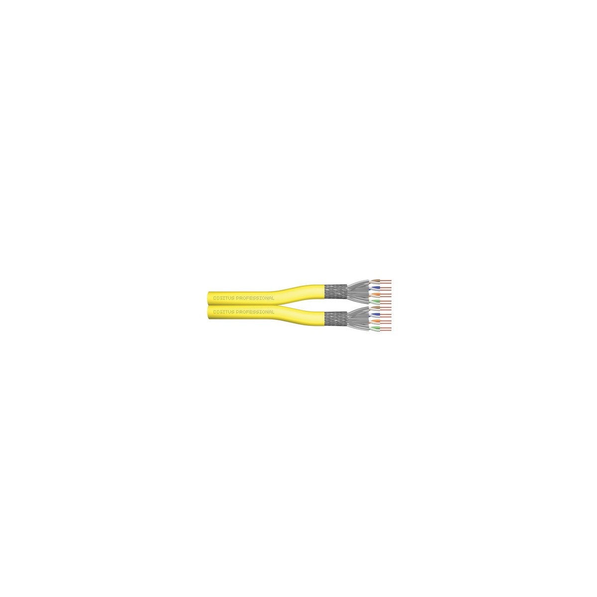 DIGITUS Cat.7A S-FTP, installation cable, 100 m, duplex, Dca-s1a d1 a1