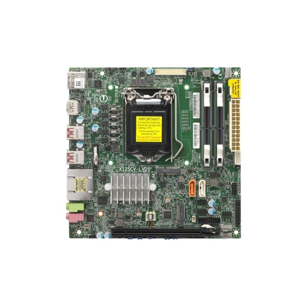 Supermicro X12SCV-LVDS W480E DDR4 MITX M2 LVDS 2XGB - Motherboard - Intel Socket 1200 (Core i)