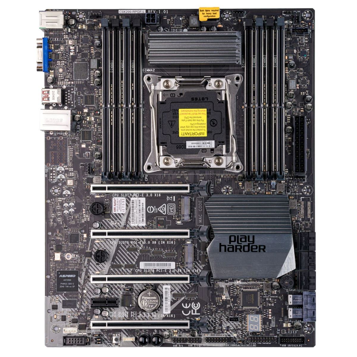 Supermicro Mainboard MBD-C9X299-RPGF-L ATX Sockel 2066 - Refurbished - Motherboard - Intel Socket 2066 (Kaby Lake X)