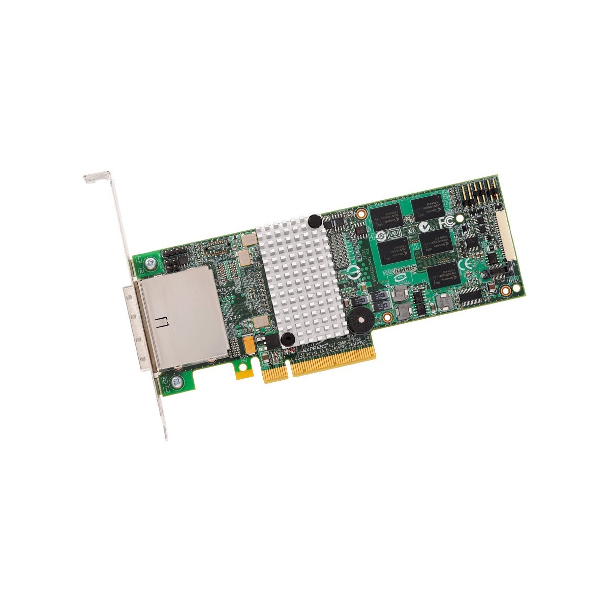 BROADCOM 8-Port Ext. 6Gb-s SATA+SAS PCIe 2.0 512MB SGL - Serial Attached SCSI (SAS) - Serial ATA