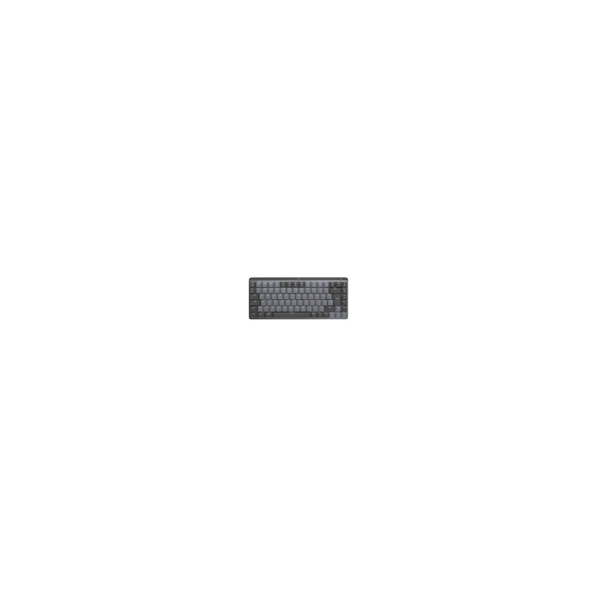 Logitech MX Mini Mechanical - Tenkeyless (80 - 87%) - RF Wireless + Bluetooth - Mechanical - QWERTY - LED - Graphite - Grey