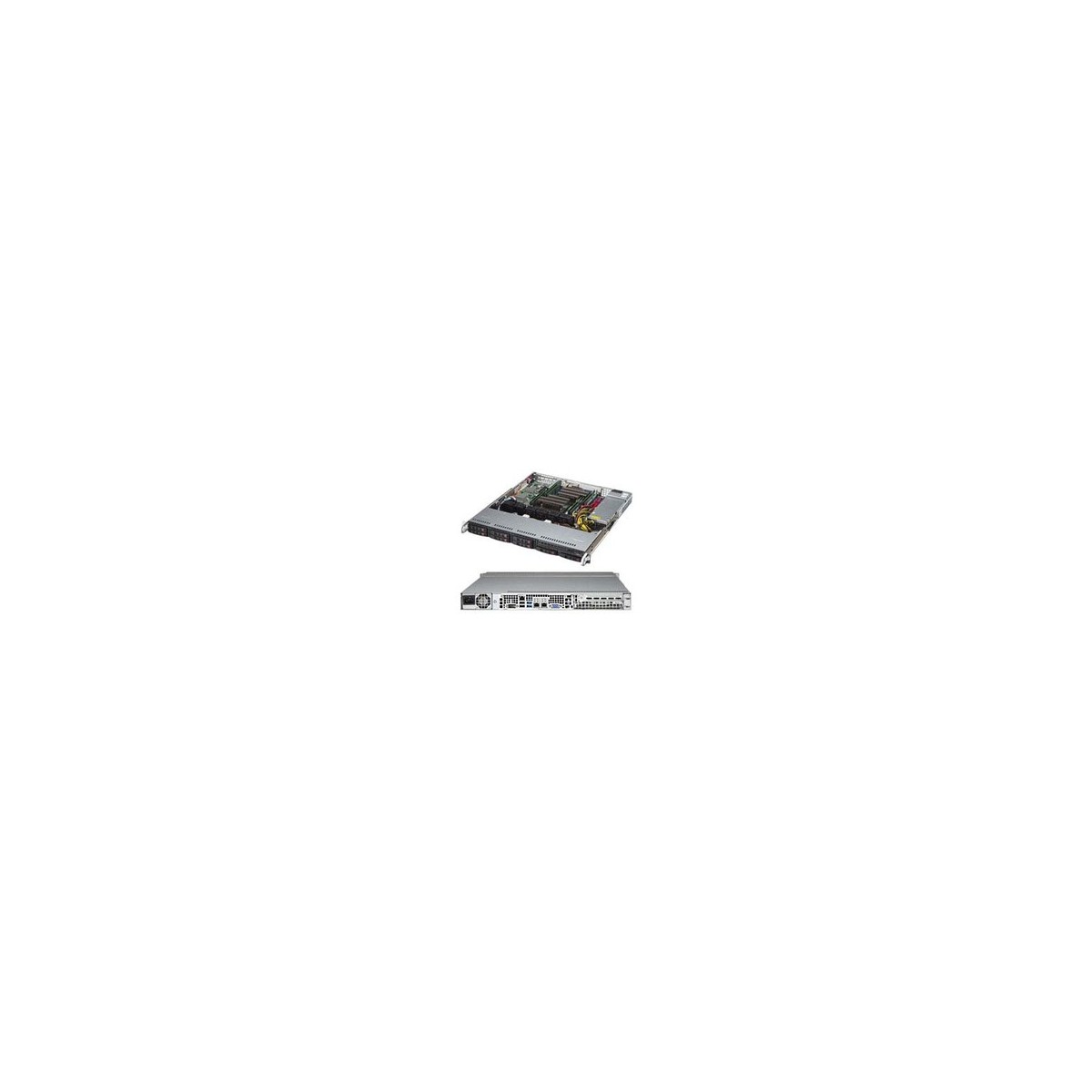 Supermicro CSE-113MFAC2-605CB - Rack - Server - Black - ATX - 1U - HDD - LAN - Power