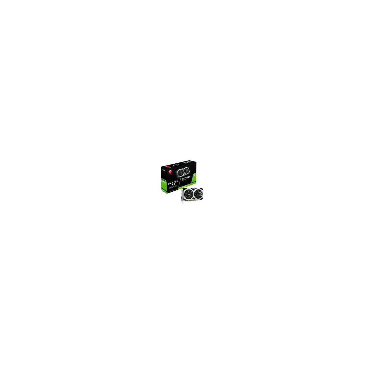 MSI GeForce GTX 1650 D6 VENTUS XS OCV3 4GB GDDR6X DP 1.4 HDMI 2.0 - Graphics card - 4,096 MB