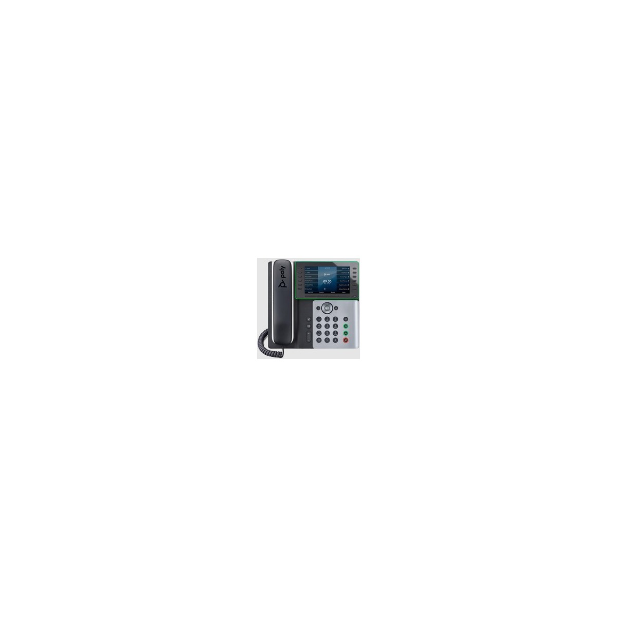 Poly EDGE E500 - IP-Telefon - Schwarz - Weiß - Kabelgebundenes Mobilteil - Tisch-Wand - Im Band - Benutzer