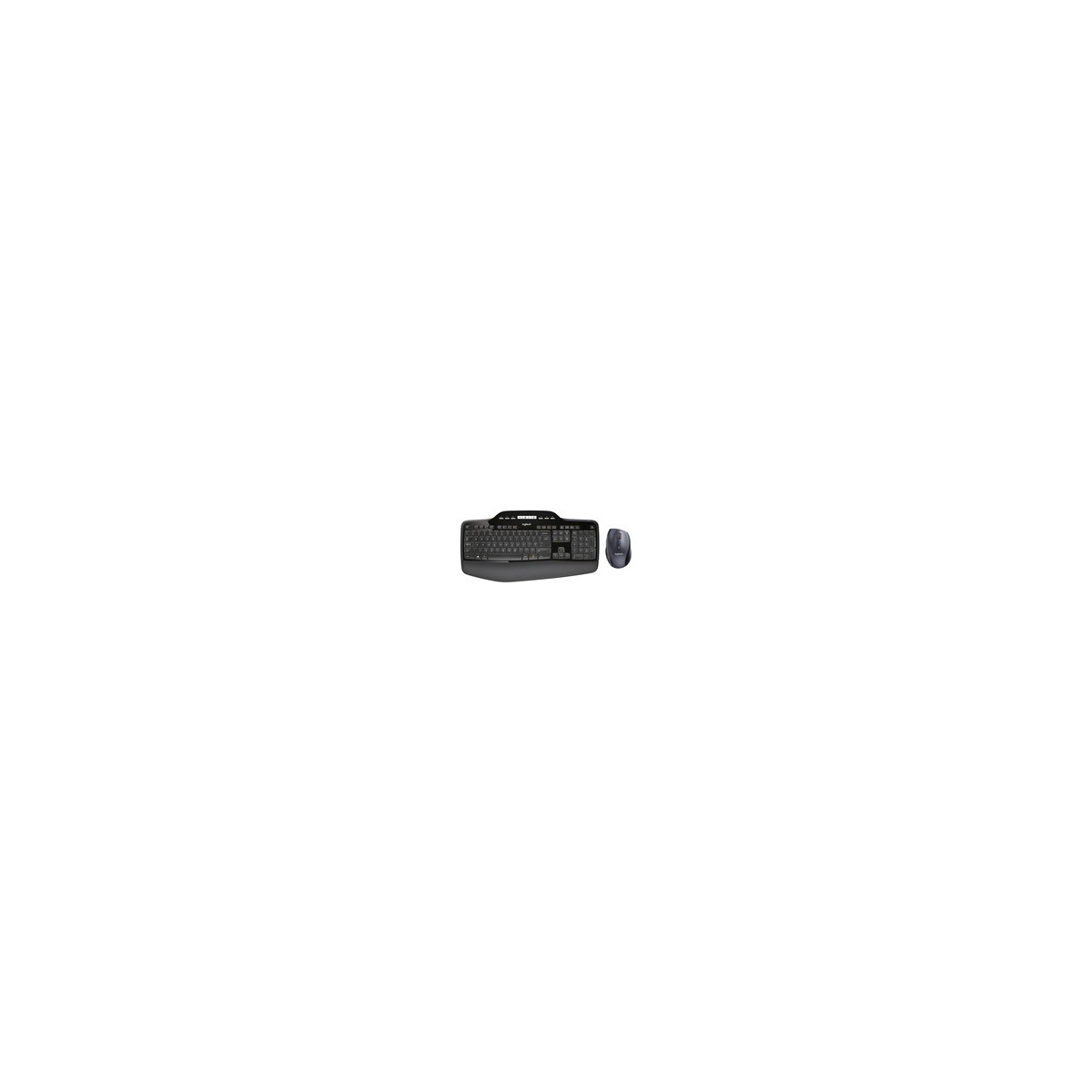 Logitech Wireless Desktop MK710 - Full-size (100%) - Wireless - RF Wireless - QWERTY - Black - Mouse included