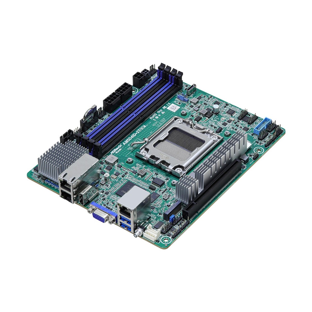 ASRock Mainboard AM5D4ID-2T-BCM mini-ITX Sockel AM5 Single - Motherboard - AMD Socket AM4 (Ryzen)