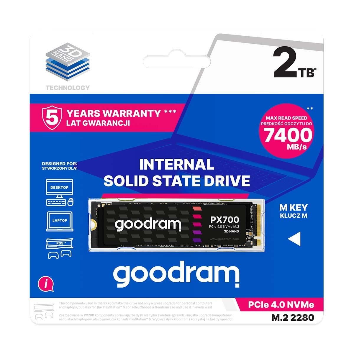 GoodRam DISCO DURO M2 SSD 2TB GOODRAM PX700