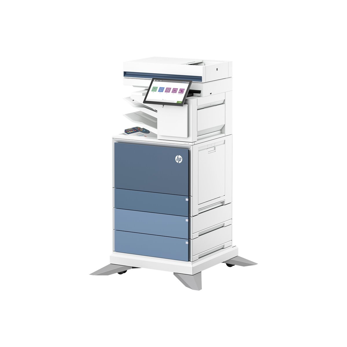 HP LaserJet Color Enterprise Flow MFP 6800zfsw Printer - Print - copy - scan - fax - Flow Touchscreen Stapling TerraJet cartridg