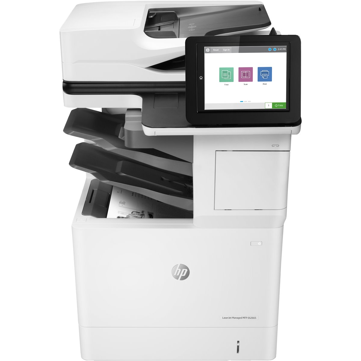 HP LaserJet Managed MFP E62665hs - Print - Copy - Scan and Optional Fax - Front-facing USB printing Scan to email-PDF Scan to PD