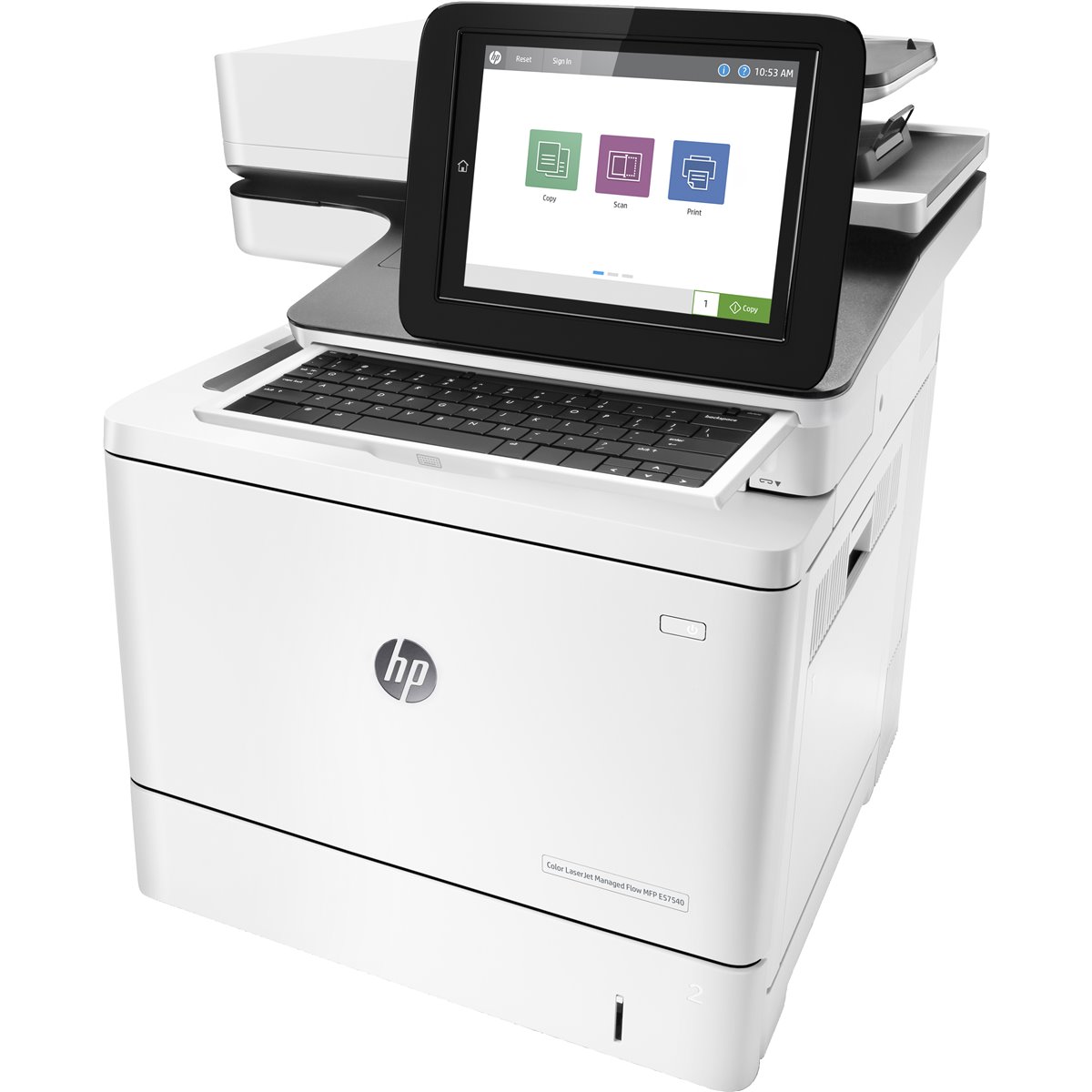HP Color LaserJet Managed Flow E57540c - Laser - Colour printing - 1200 x 1200 DPI - Colour copying - Colour scanning - A4