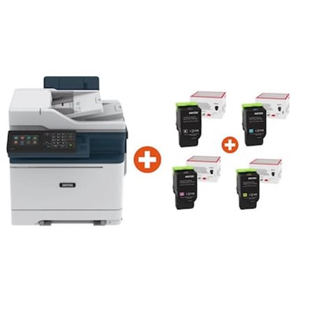 Xerox C315 Farblaserdrucker USB LAN WLAN+ Toner Multipack BK C M Y - Printer - 2,048 MB