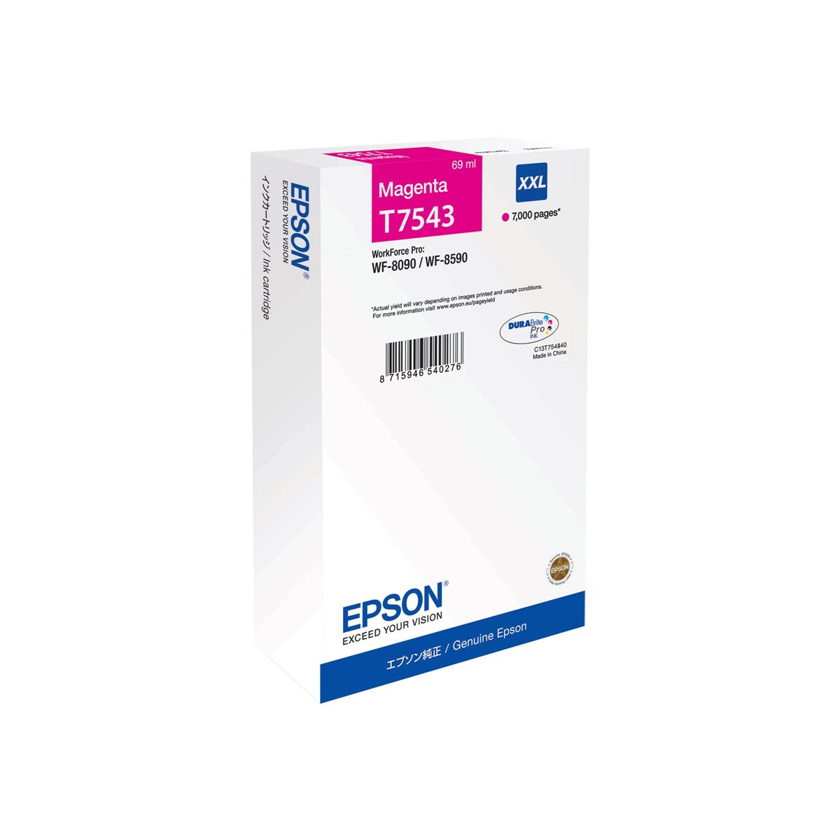 EPSON WF-8090 - WF-8590 Ink Cartridge XXL Magenta