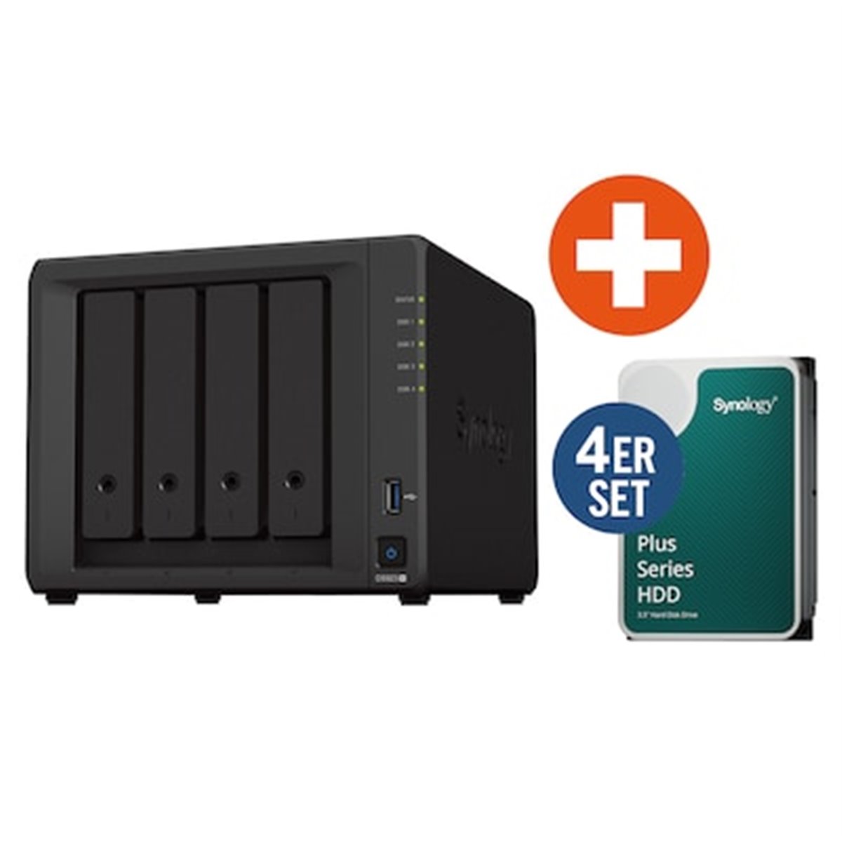 Synology DS923+ NAS System 4-Bay 24 TB inkl. 4x 6 HDD HAT3300-6T - Storage server - NAS